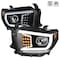 Spec-D Tuning Toyota Tundra Projector Headlight - Black With Clear Lens 14-18 2LHP-TUN14JM-TM - alternate 1